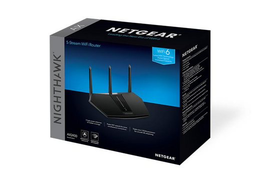 RAX30, Nighthawk 5-Stream Dual-Band WiFi 6 Router, 2.4Gbps