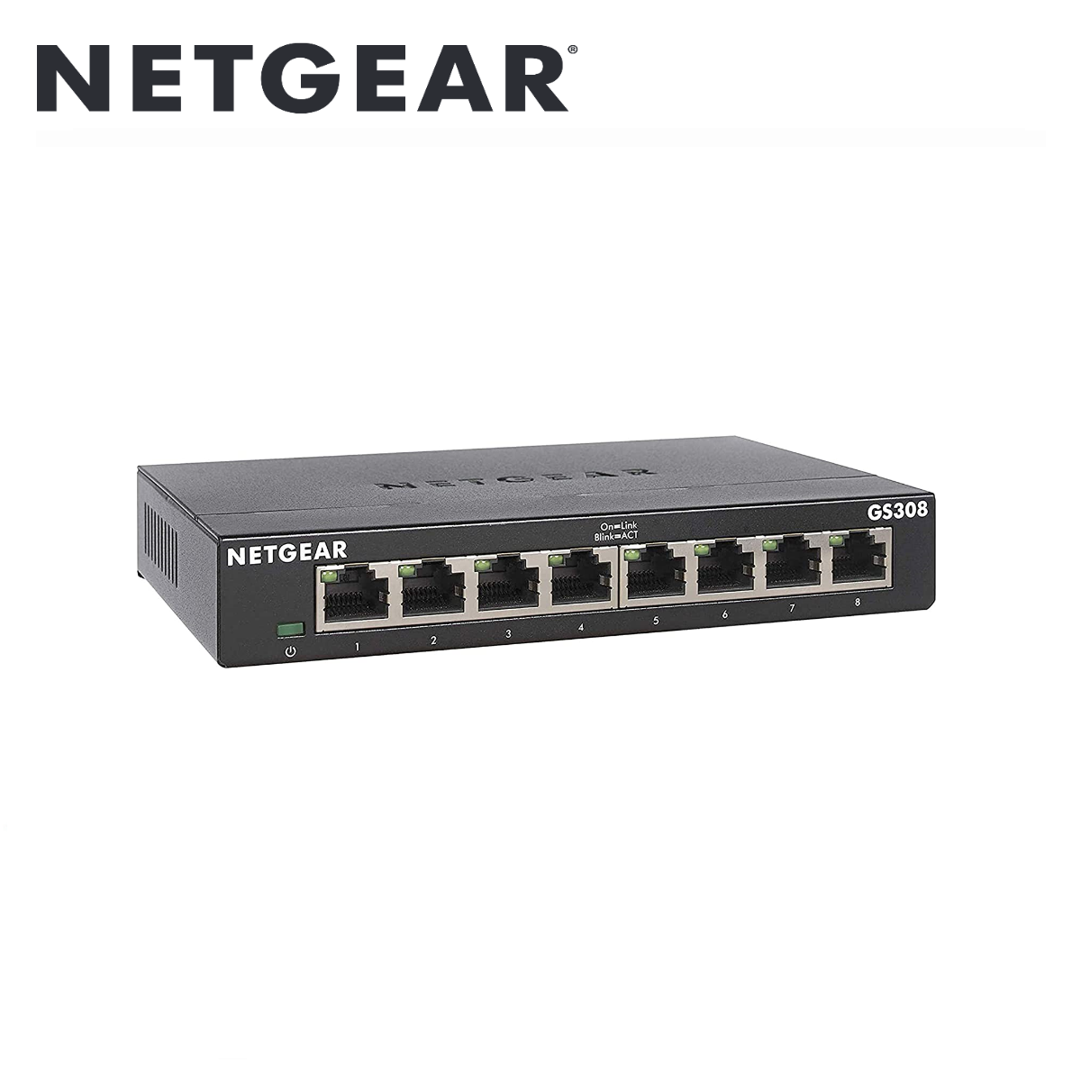 8 Port Gigabit Ethernet Switch Unmanaged (GS308-300PES)