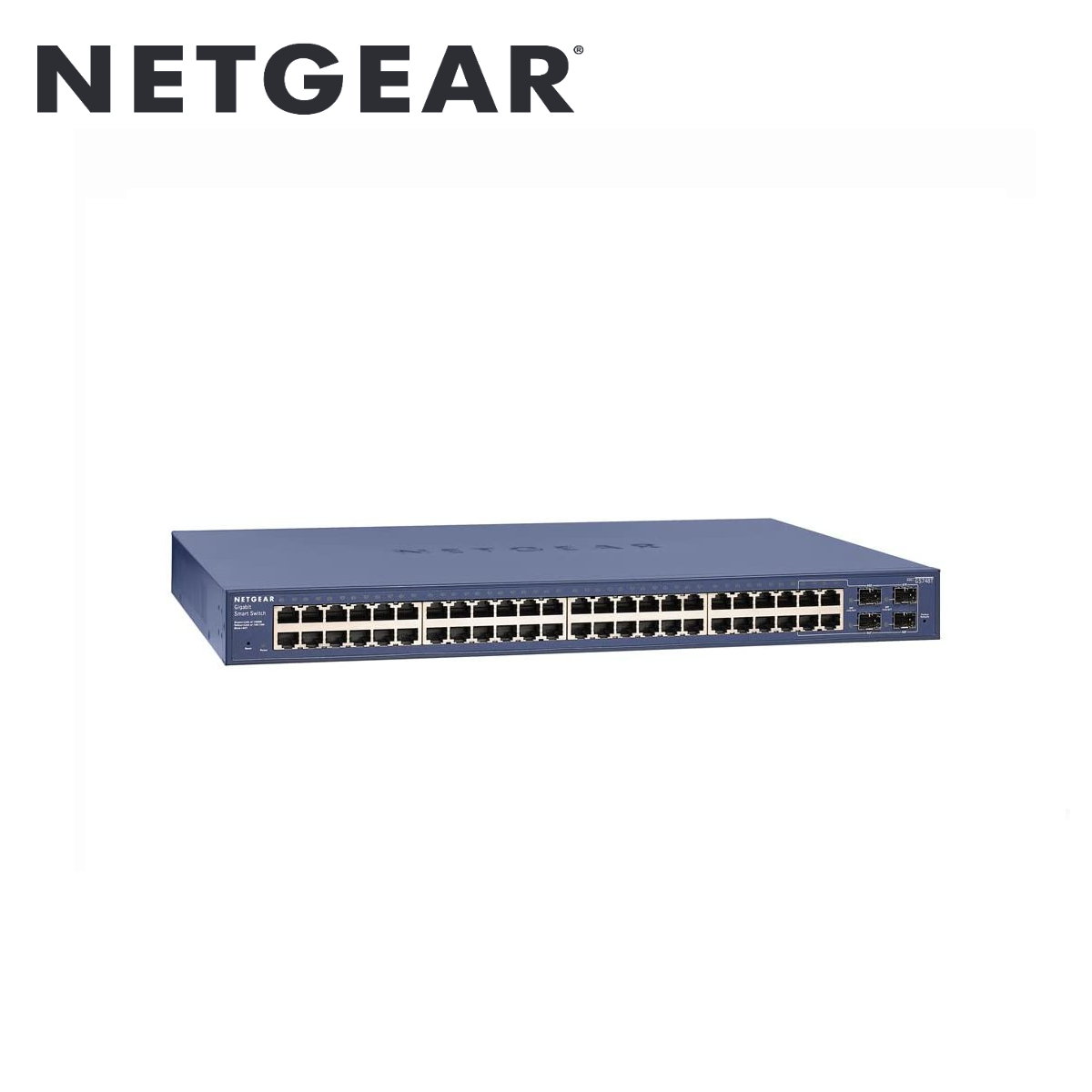 48-Port Gigabit Ethernet Smart Switch With 2 Dedicated SFP Ports(GS748 –  NetgearStorePH | Switch
