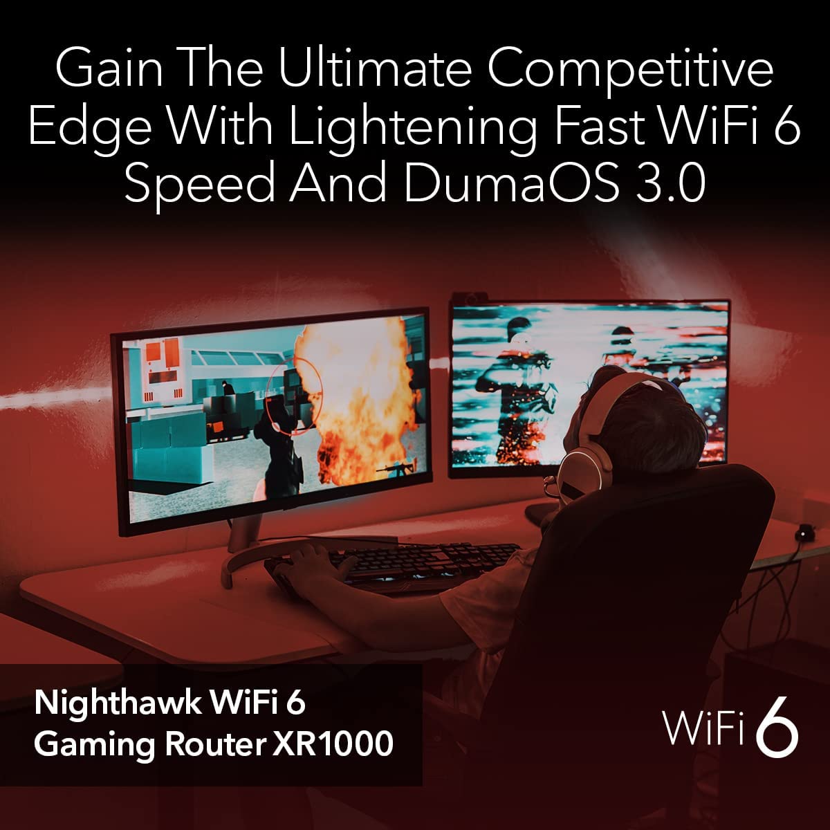 Nighthawk 6-Stream Wi-Fi 6 5.4Gbps Gaming Router(XR1000-100EUS)