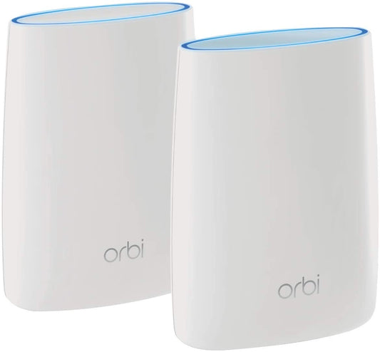Orbi Tri-band Mesh WiFi System, 3Gbps, Router + 1 Satellite-Factory Refurbished(RBK50-100SQR)
