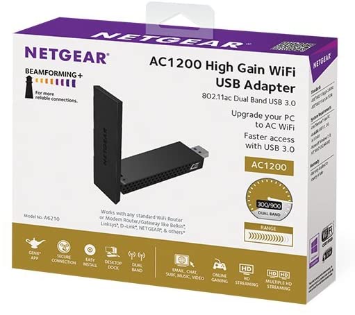 AC1200 WiFi USB 3.0 Wireless Adapter(A6210-100PES)