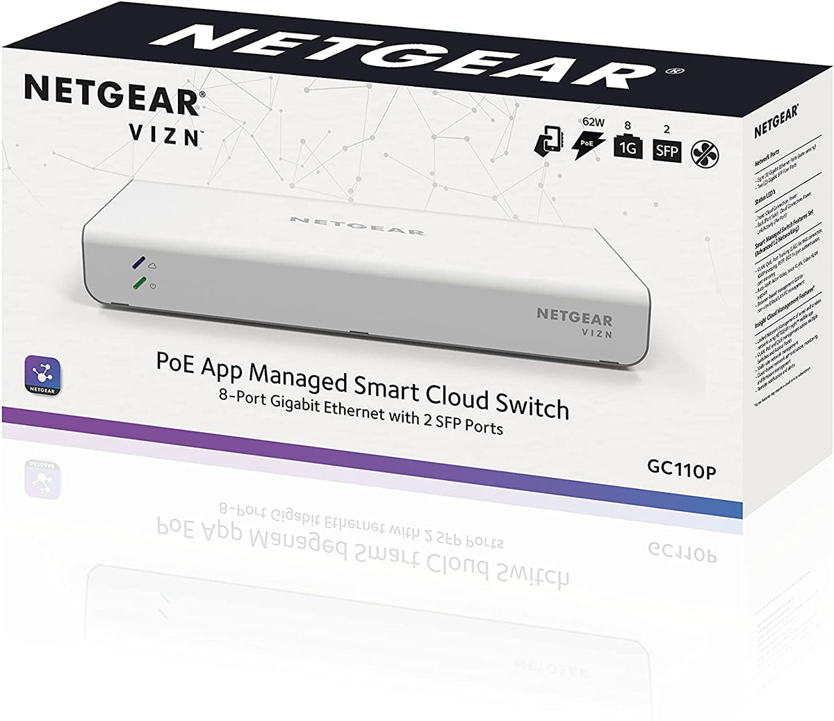 Netgear Gc110 8-P.GB ETH.Smart Cloud Switch(GC110P-100PES) – NetgearStorePH