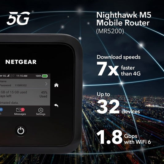 Nighthawk M5 5G WiFi 6 Mobile Router