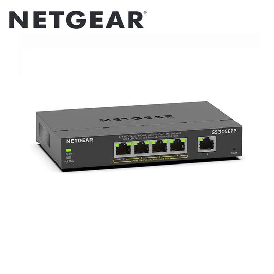 5 Port PoE Gigabit Ethernet Plus Switch (120W)(GS305EPP-100NAS)