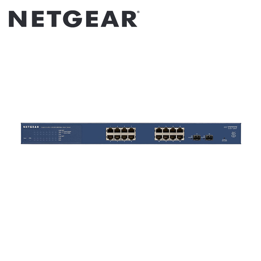 16-Port Gigabit Ethernet Smart Switch with 2 Dedicated SFP Ports(GS716T-300EUS)