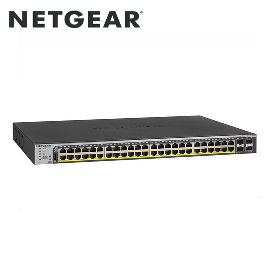 48-Port Gigabit PoE+ Smart Switch w/ optional Remote/Cloud Management and 4 SFP Ports (760W)(GS752TPP-100EUS)