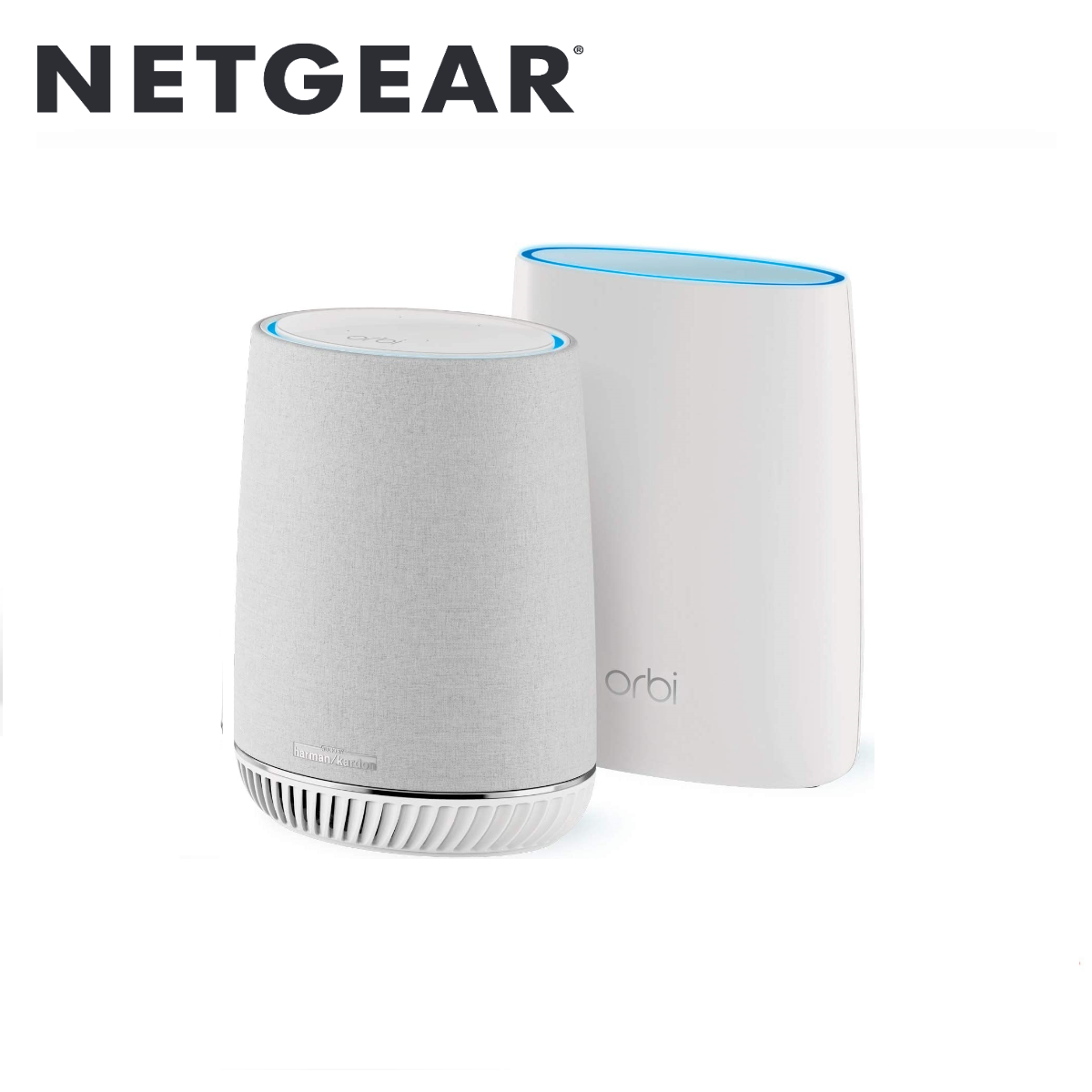 Orbe Mesh Router Orbi Tri-band Mesh WiFi System with Rich Sound, 3Gbps, Router + Voice ...